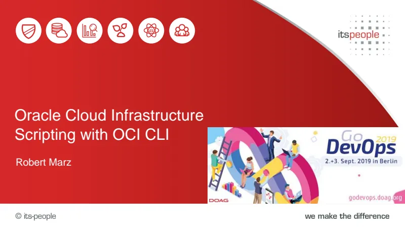 Slides preview: Oracle Cloud Infrastructure: Scripting with Command-Line Interface for DBAs
