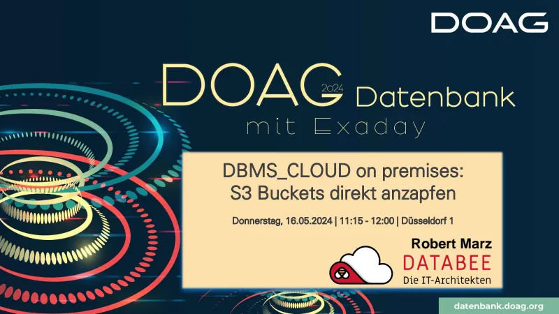 Folien-Vorschau: DBMS_CLOUD on premises - S3 Buckets direkt anzapfen und mehr
