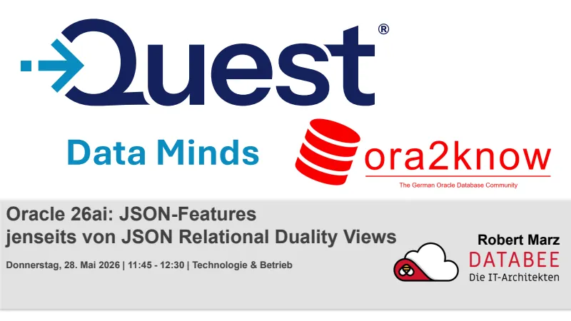 Folien-Vorschau: Oracle 26ai - JSON-Features jenseits von Duality Views